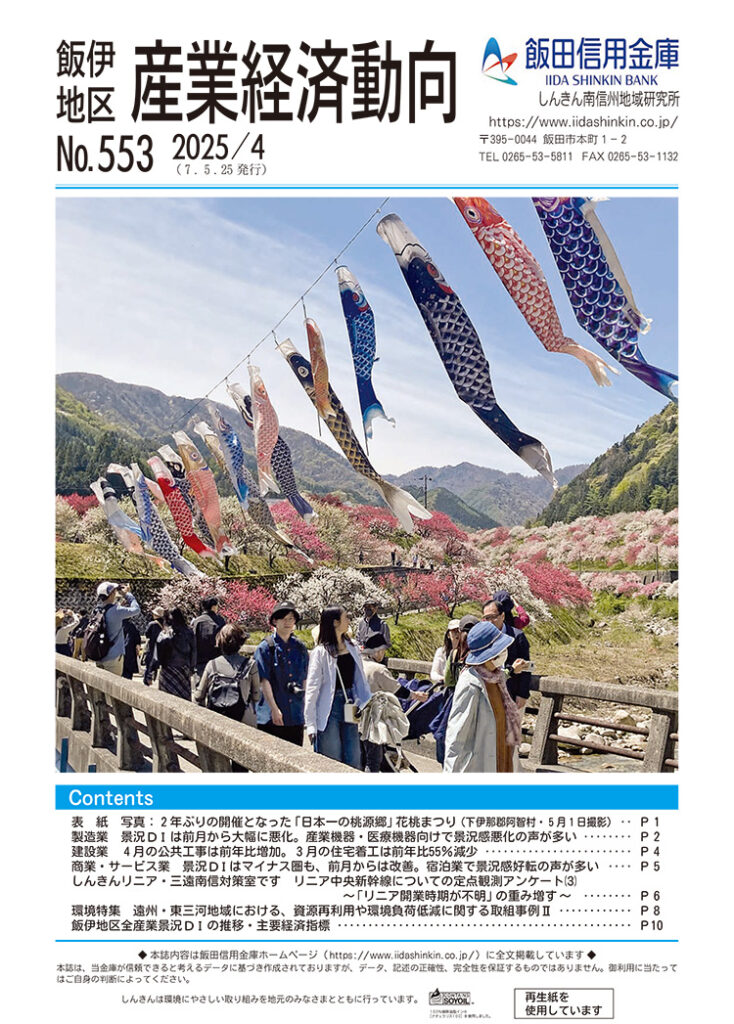 R7.5発行分 飯田信金 飯伊地区産業経済動向