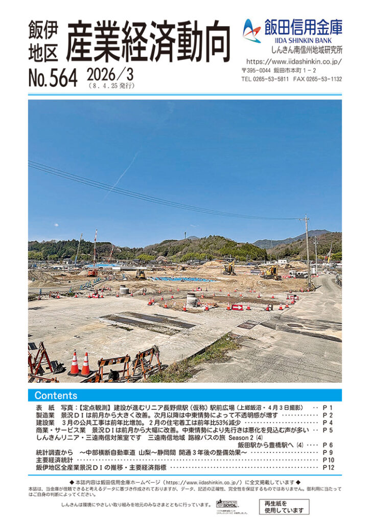 R8.4.25発行分 飯田信金 飯伊地区産業経済動向